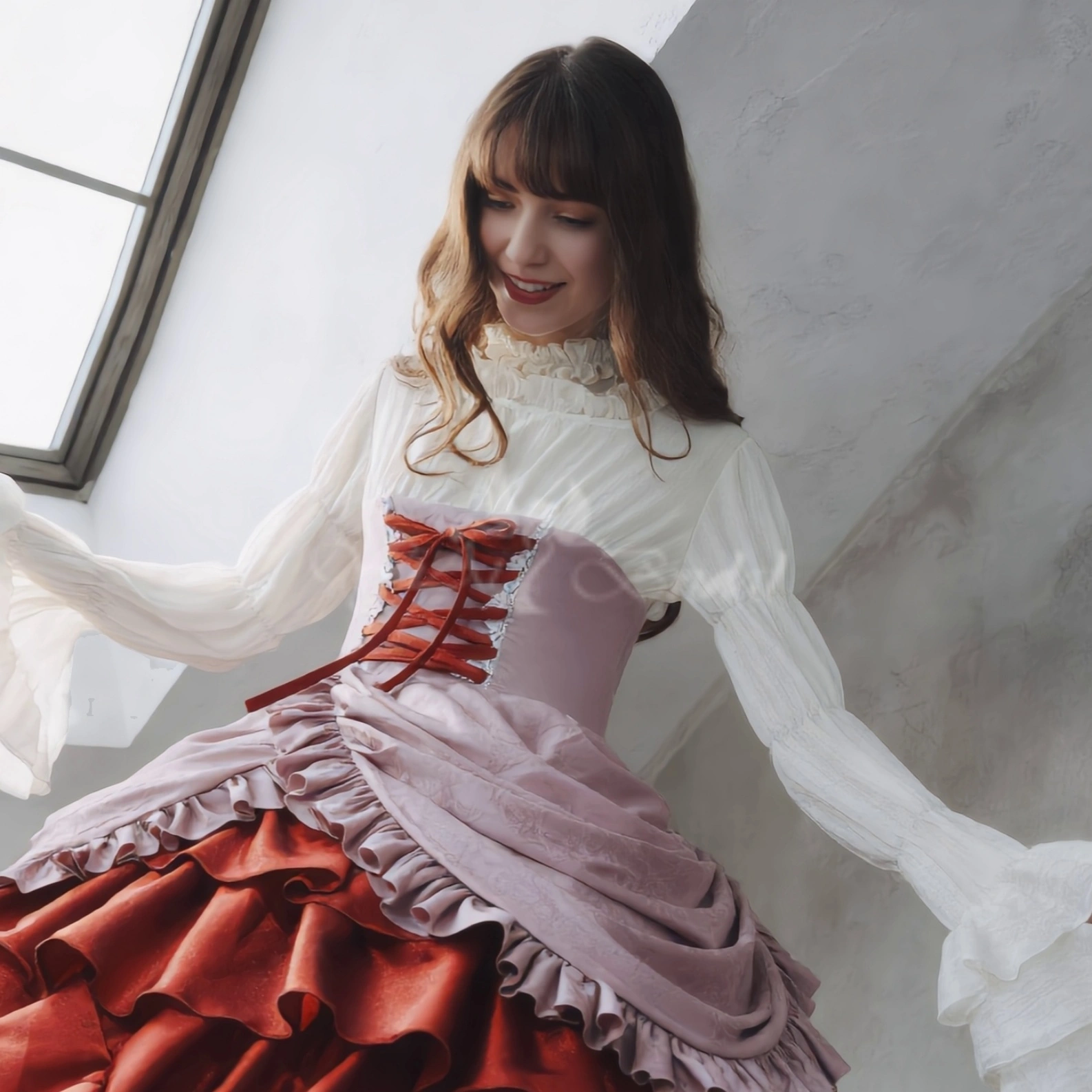 SD00109 Cosplay Dress Long Sleeves Short Dress Erika Furudo from *Umineko: When They Cry 1