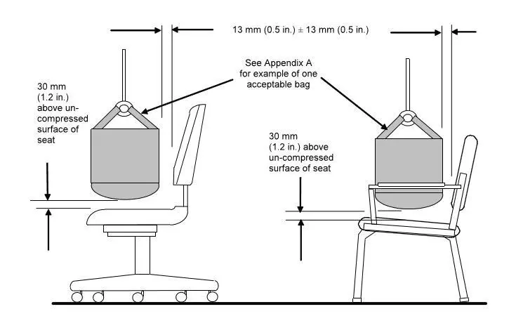 BIFMA5.1 chair seat drop impact durability testing machine 8