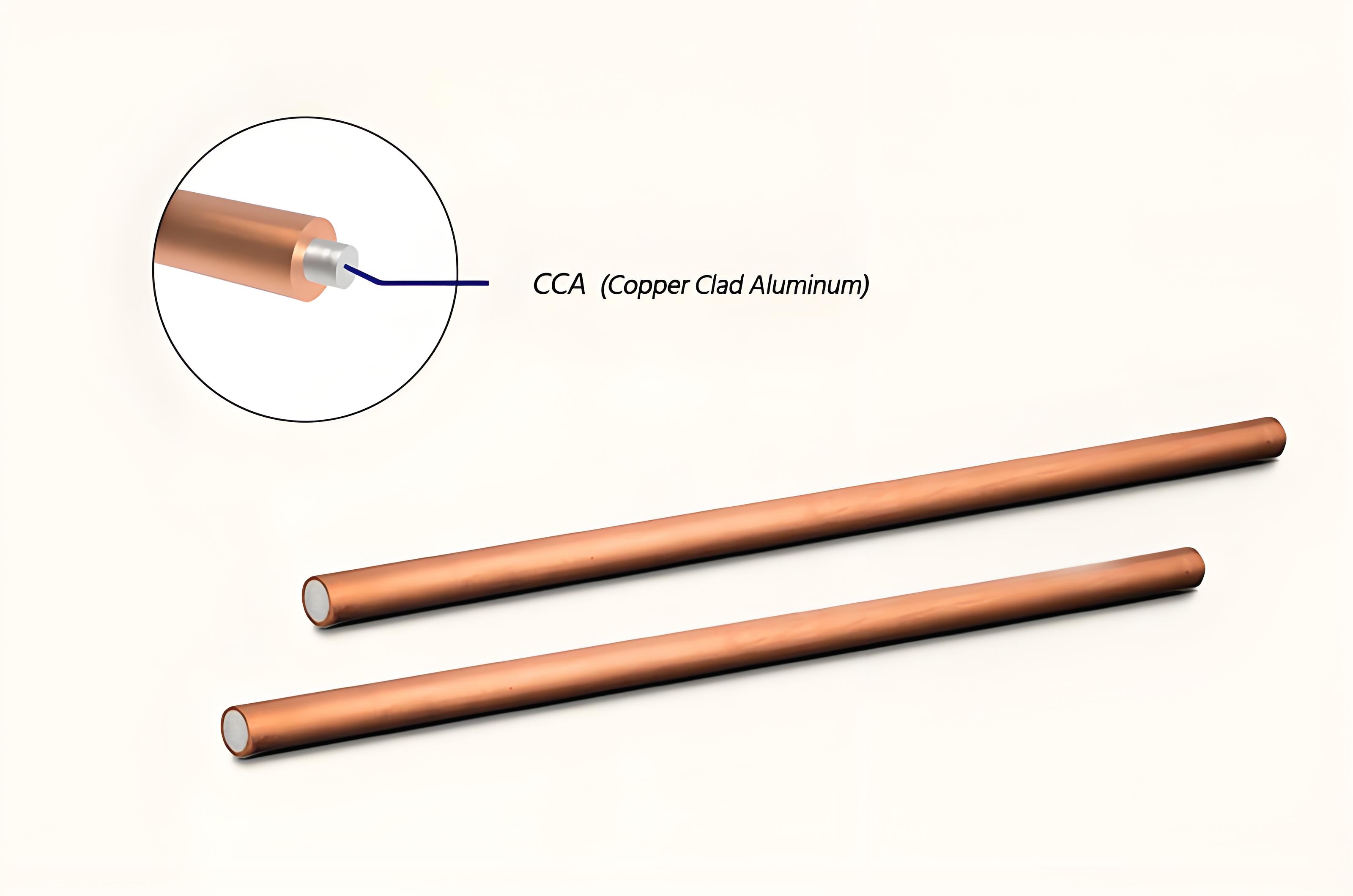 CCA-ทองแดงหุ้มอลูมิเนียม CCA ตัวนำ ASTM B566/ฯลฯ 4