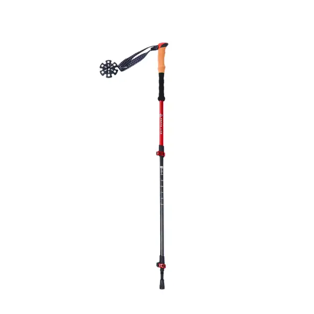 Bastone da trekking telescopico a 3 sezioni in fibra di carbonio da 63-135 cm 1