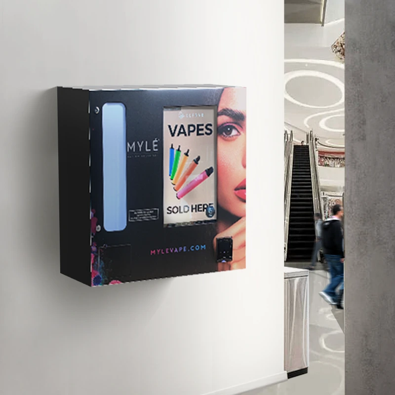 Mini wall-mounted vending machine for vape condom electronics in shopping mall 1
