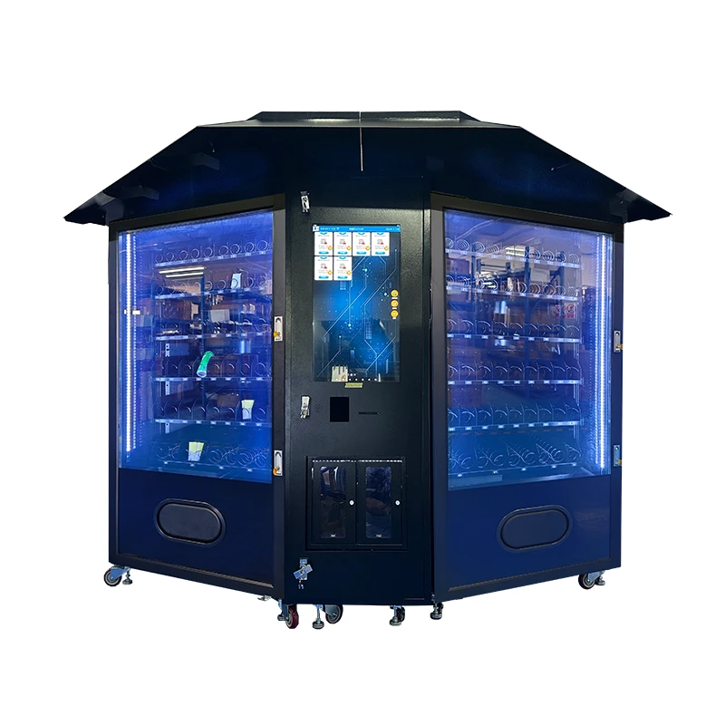 WEIMI Outdoor Double Snacks and Beverage vending Machines can sale Commercial Cold Drinks，Soda or foods 1