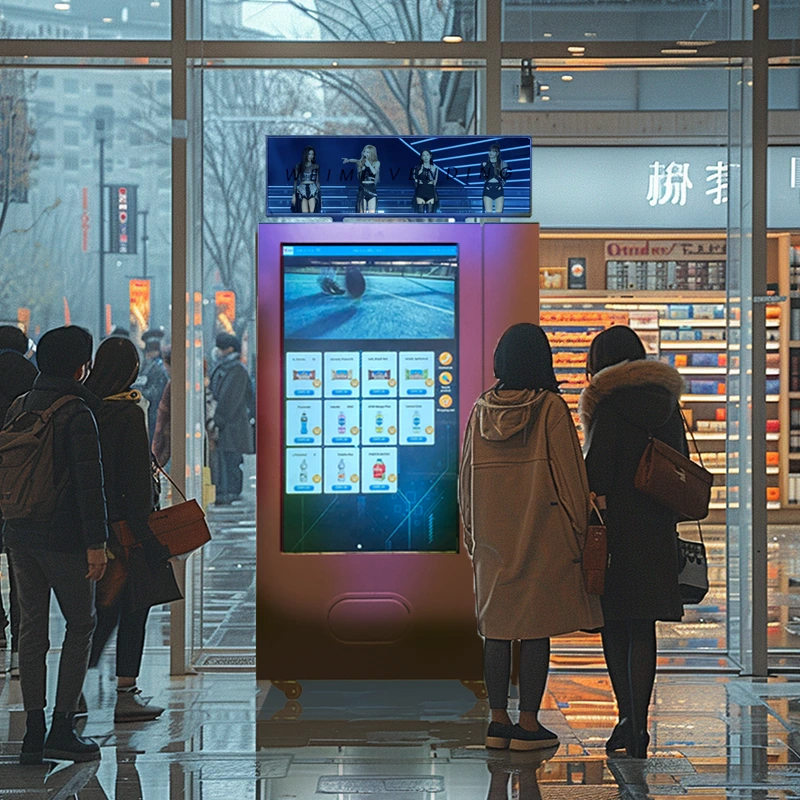 آلة بيع بطاقات التداول الكبيرة التي تعمل باللمس من K-pop لبطاقة جامع ألبوم نجوم kpop باللغة الكورية 1
