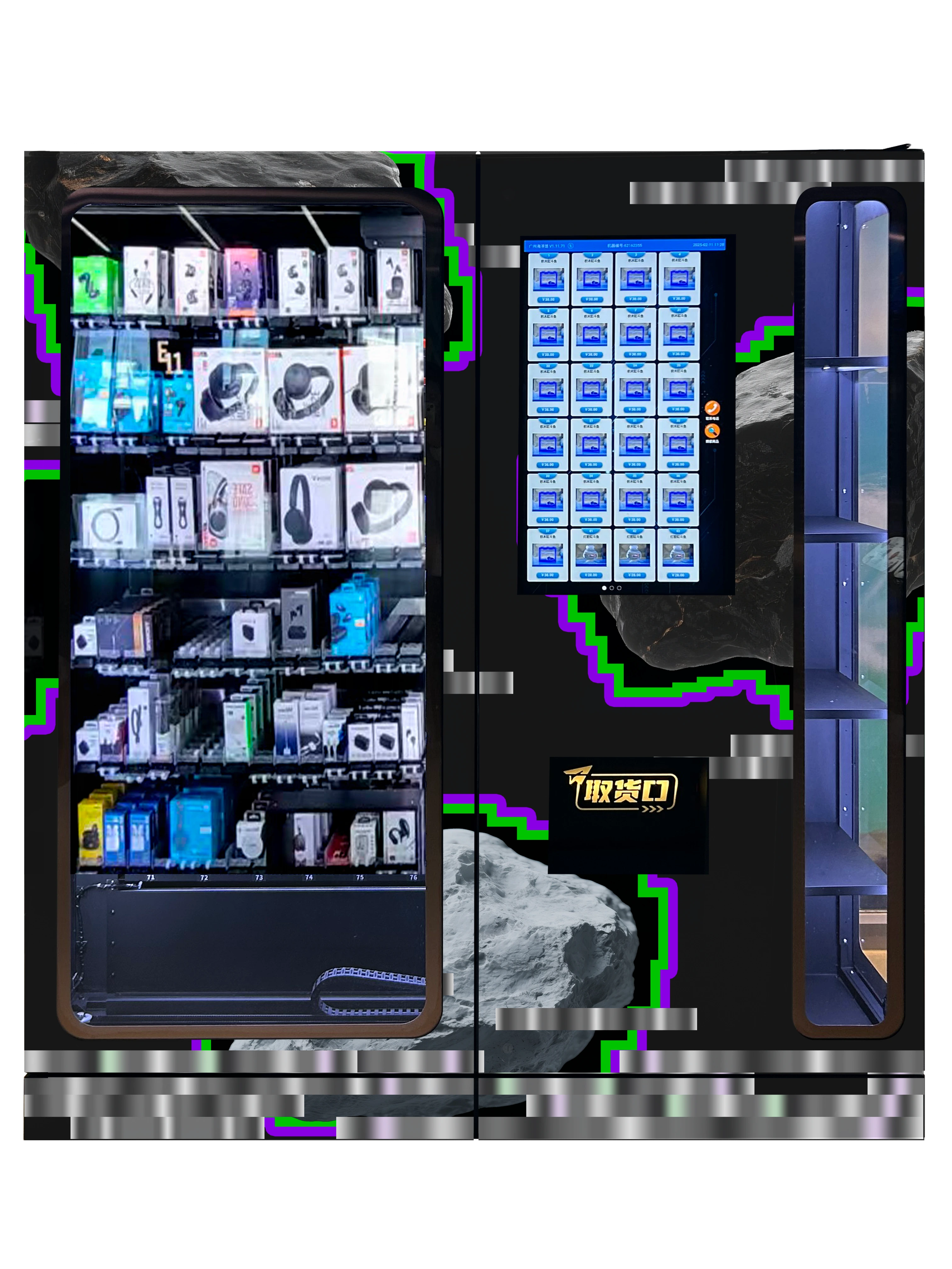 WEIMI Smart 3C Vending Machine transforms electronics retail with cutting-edge automation. Featuring a 32-inch HD touchscreen, it enables instant product comparisons and seamless purchases—delivering premium store experiences in unmanned retail.