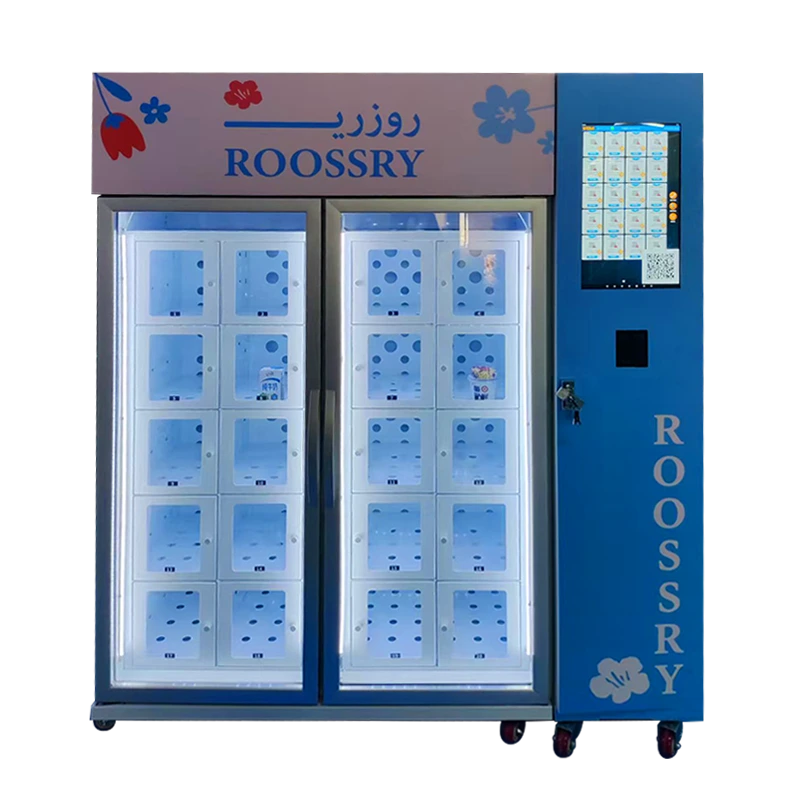 Flower vending machine with refrigeration mode (3~20℃ adjustable) with support for lockers size customization 1