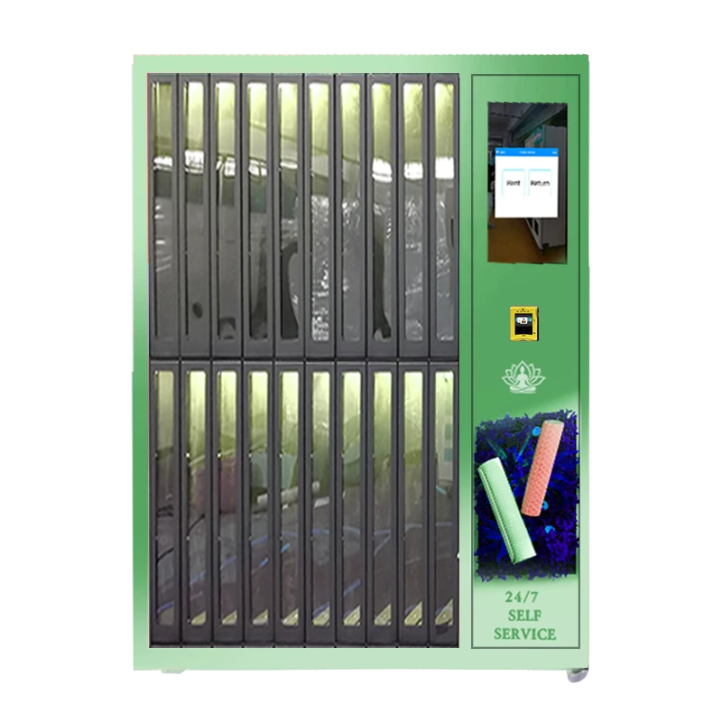 22인치 HD 터치스크린과 스마트 관리 시스템을 갖춘 헬스장 요가 매트 대여 기계 무료 업그레이드 1