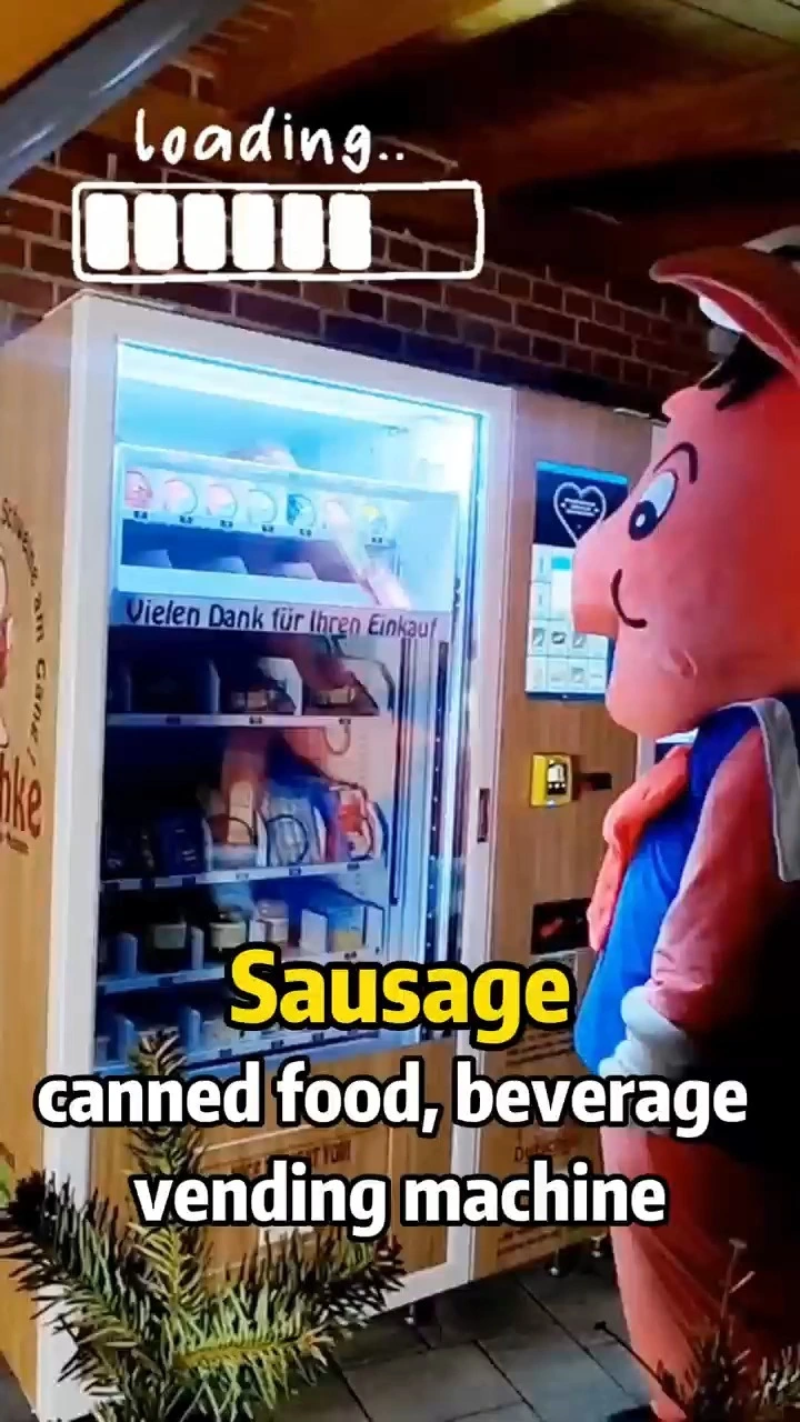 24/7 sausage vending machine with real-time inventory tracking and dynamic pricing, maximizing operational efficiency for businesses.