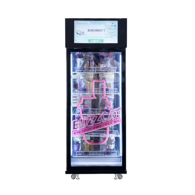 Smart AI Alcohol Vending Machines with Cooling Function for Selling Alcohol and Snacks, Ideal for High-Traffic Locations
