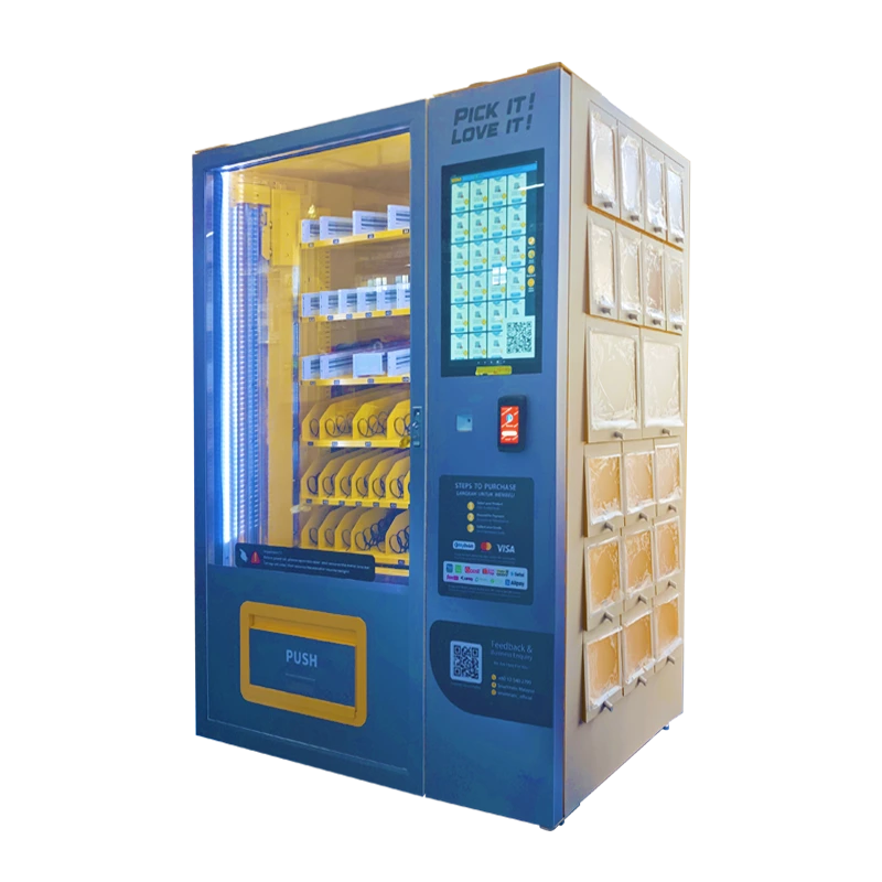 Smart Combo Vending Machine with Side Locker | Expandable Retail Solution 1