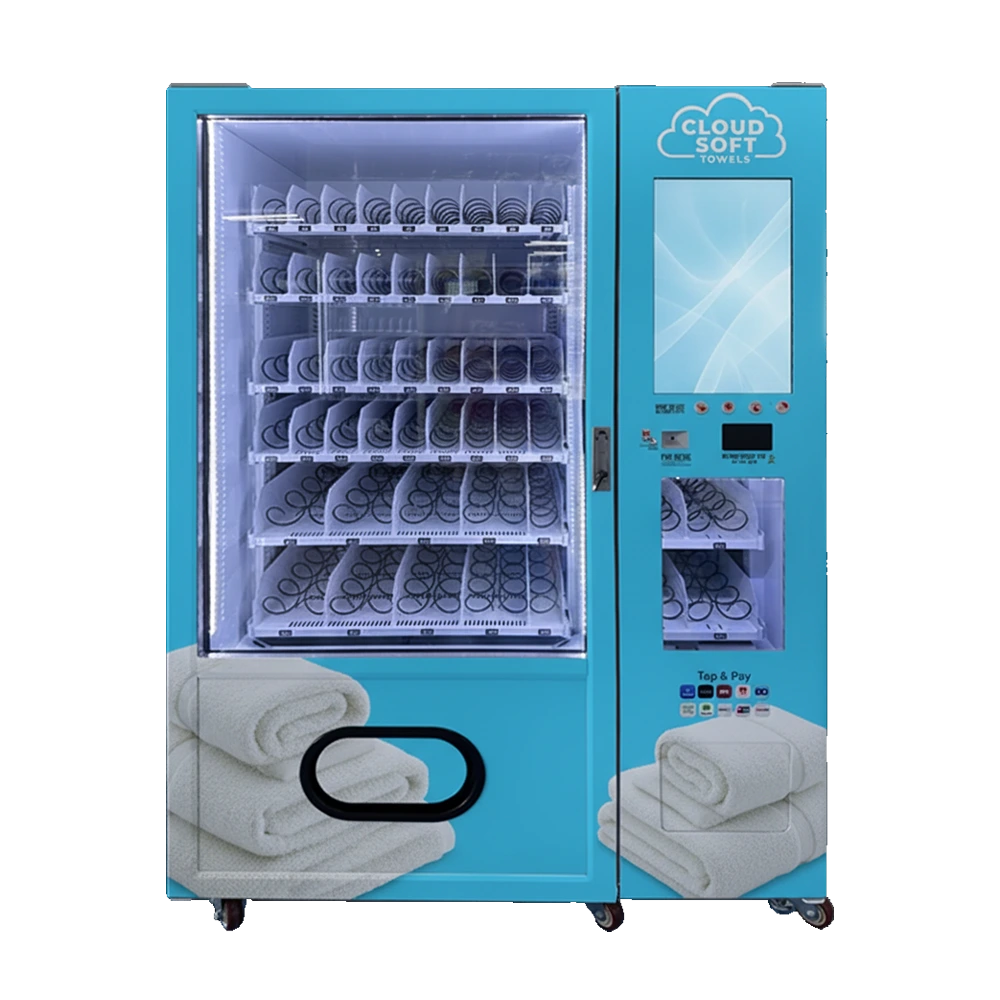 Industrial Smart Towel Vending Machine | 24/7 Automated Gym Amenity Kiosk 1
