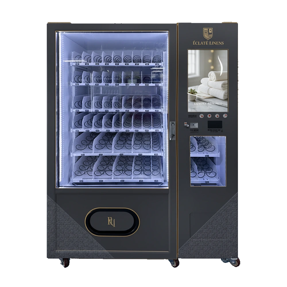 Smart Hotel Towel Dispenser Machine | High-Capacity Product Channels Self-Service Linen Kiosk 1