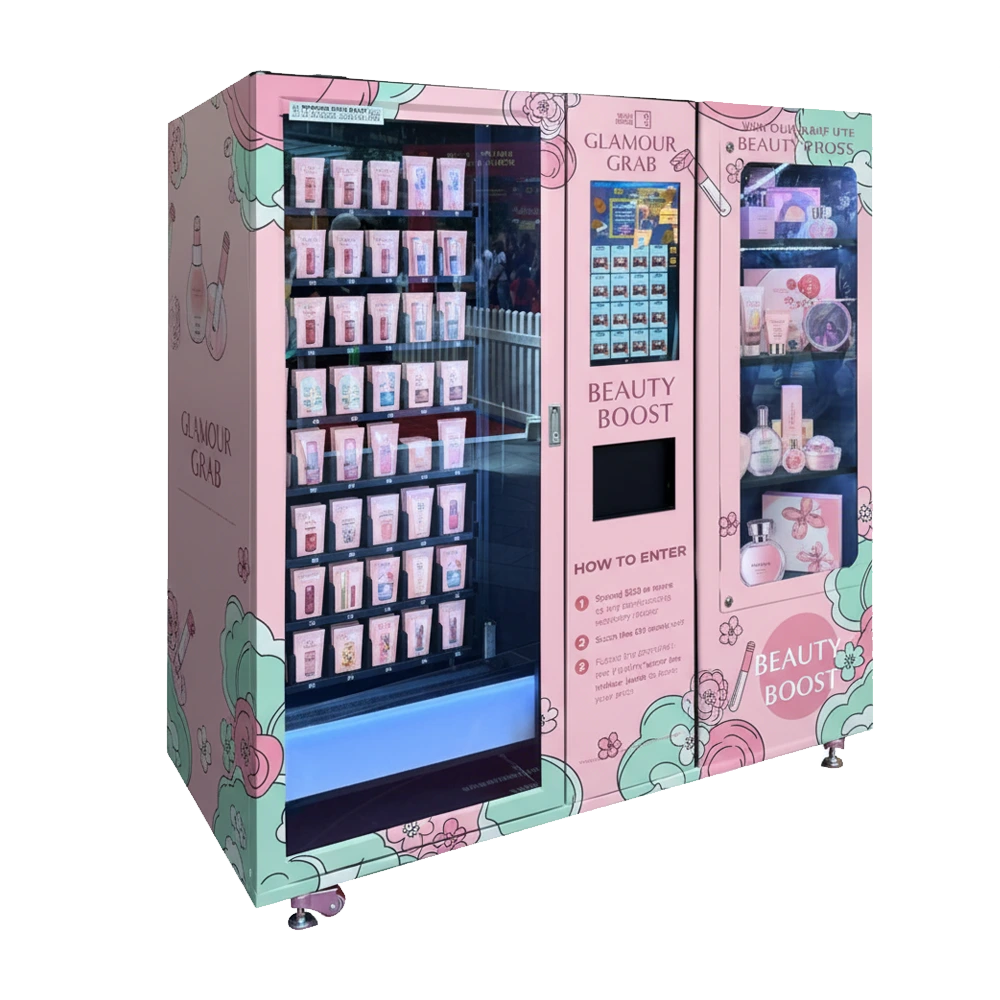 High-Capacity Beauty Vending Machine with Transparent Display Showcase for Retail Environments 1