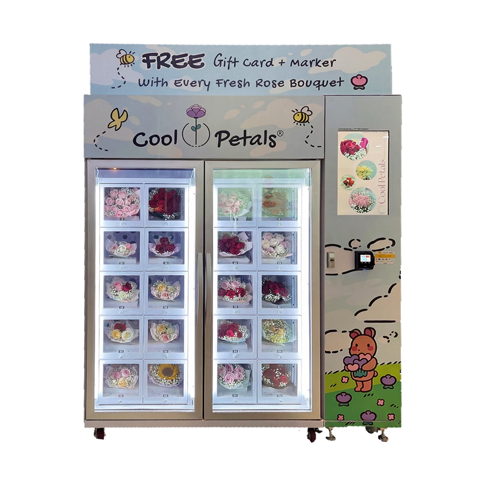 24/7 Cooling Flower Lockers Vending Machine | Self-Service Fresh Flowers in Busy Malls 1