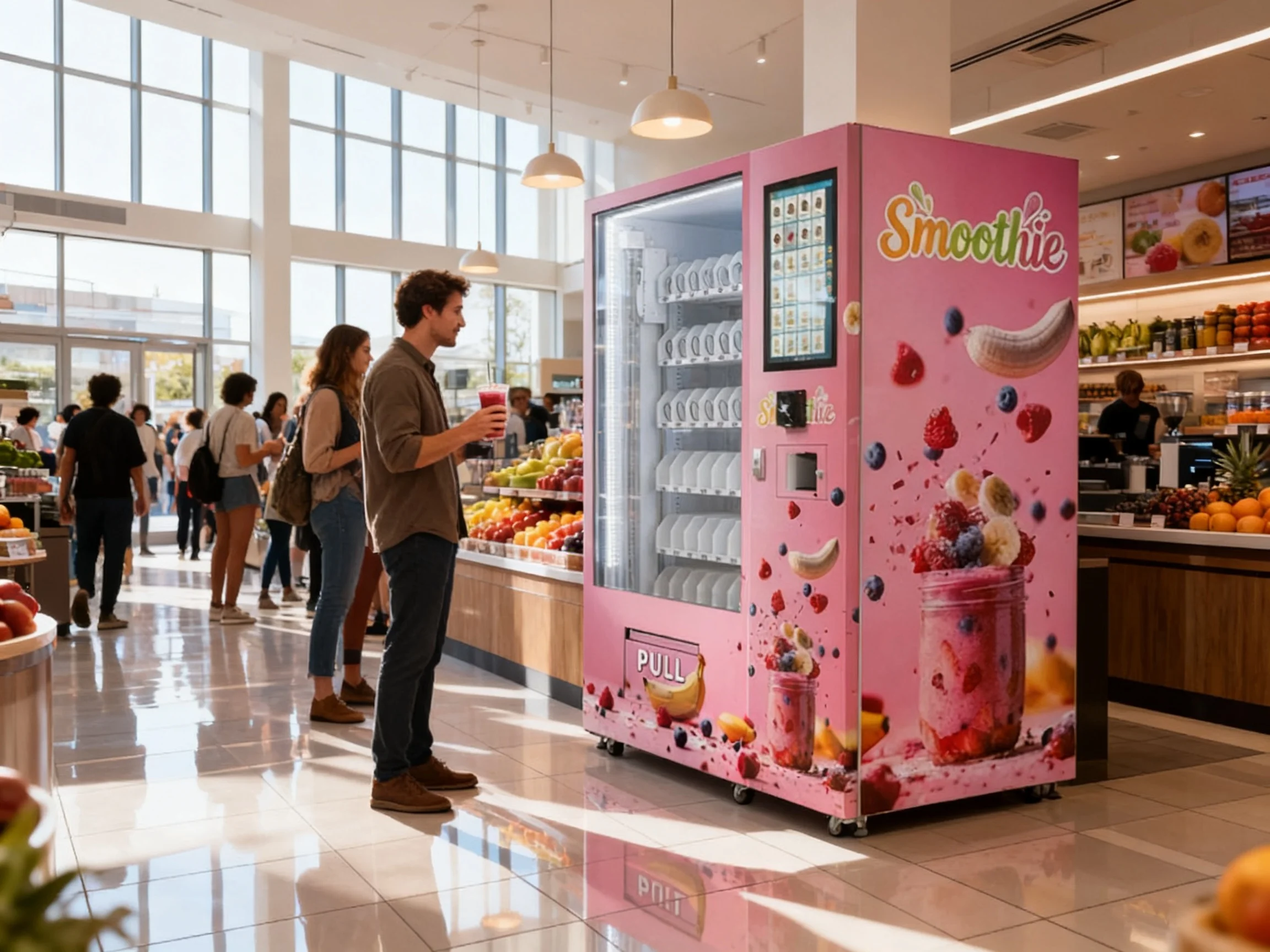 WEIMI Smoothie Vending Machine: 30s Fresh Blend & 24/7 High-Profit ...