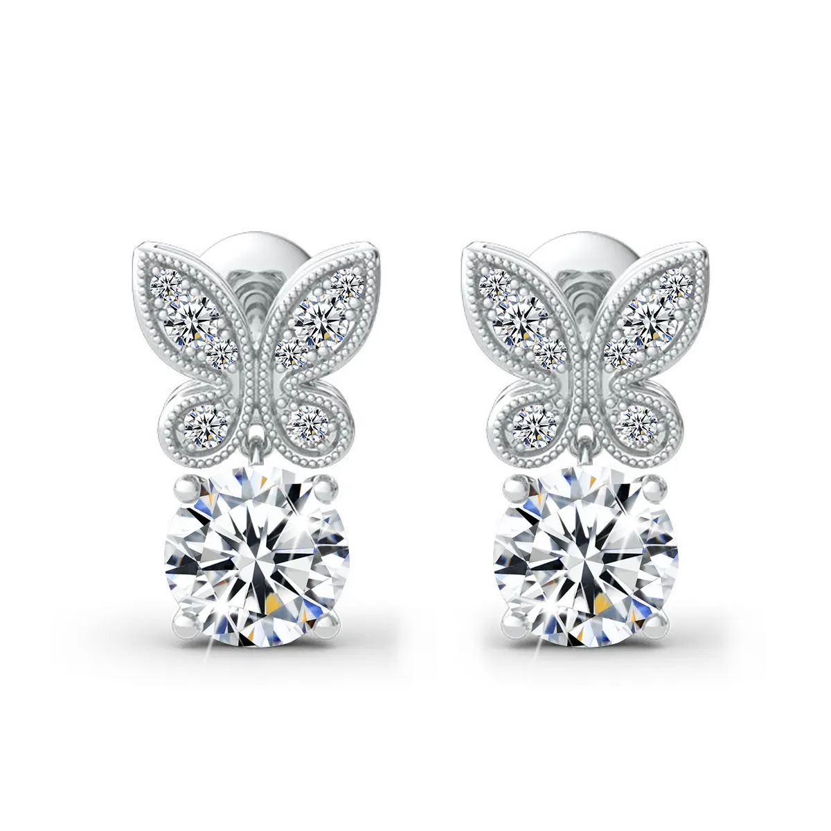 Dazzle With Brilliance: Stunning 2 Carat Moissanite Earrings 1