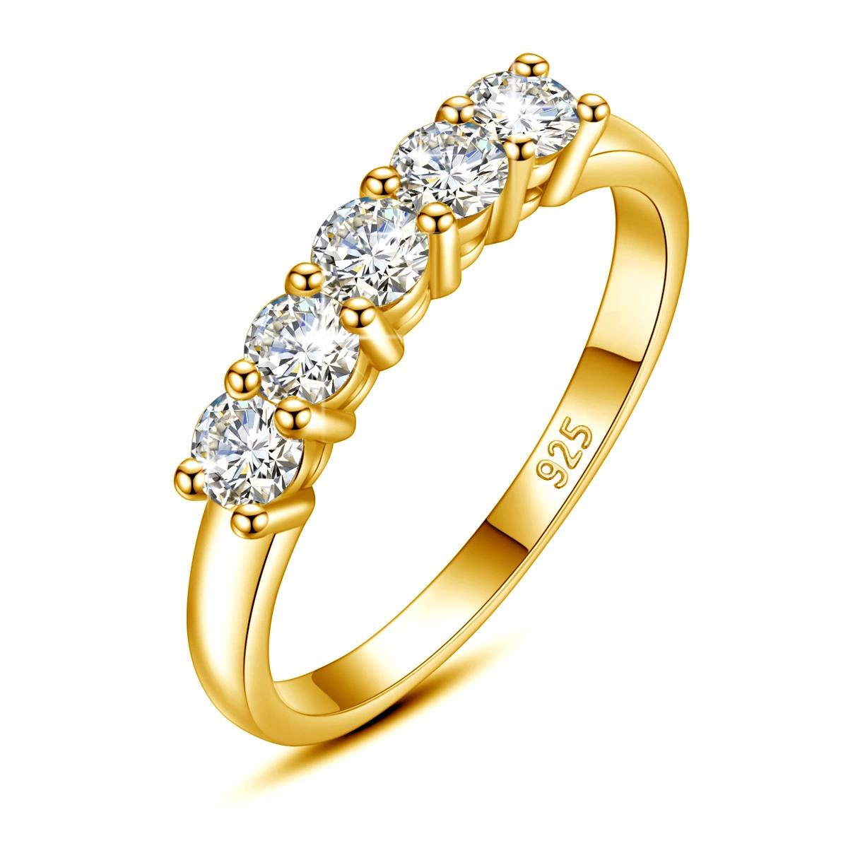 Engagement Rings For Women 5 Moissanite Mini Style 1