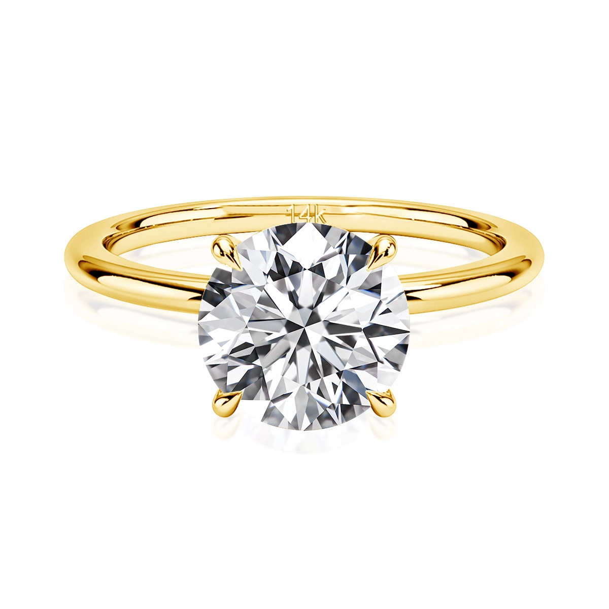 14k Gold Jewelry Maker Moissanite Diamond Hollow Gold Rings 1