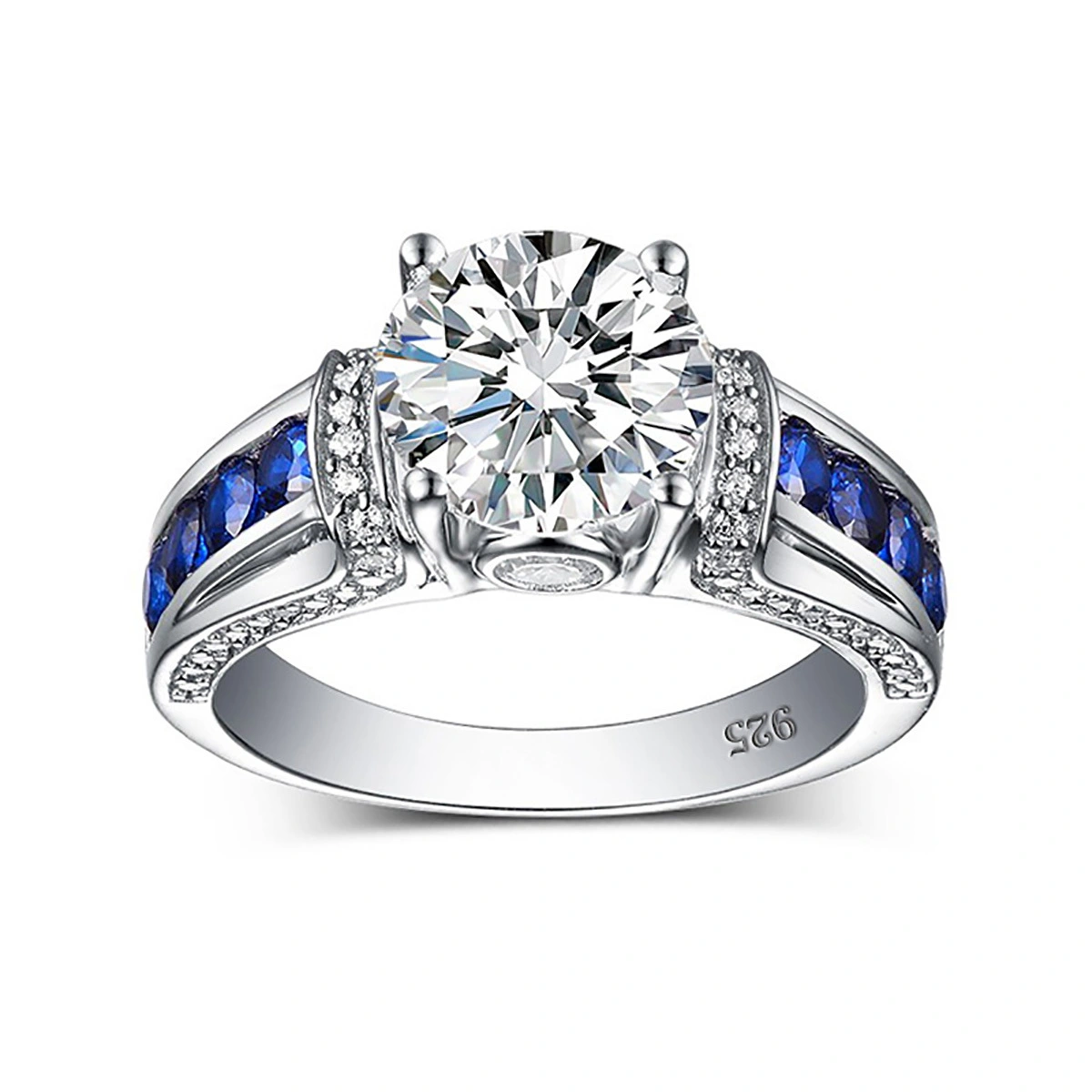 Wholesale Moissanite Jewelry Ring 925 Silver Women 1