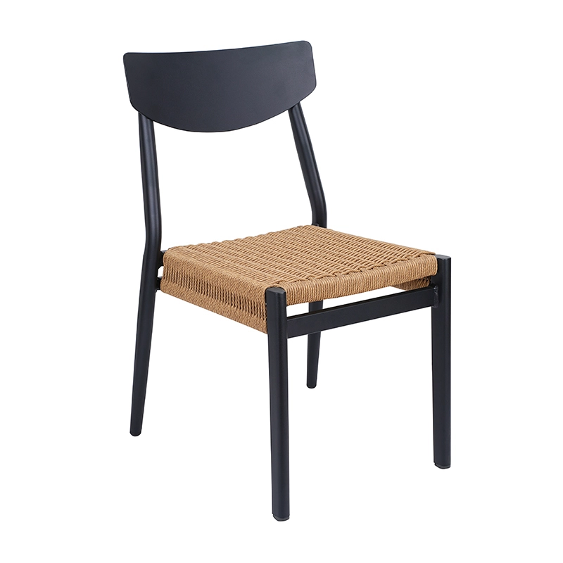 Outdoor Stackable Wedding Rope Chair New Design Garden Armless Dining Stool 1