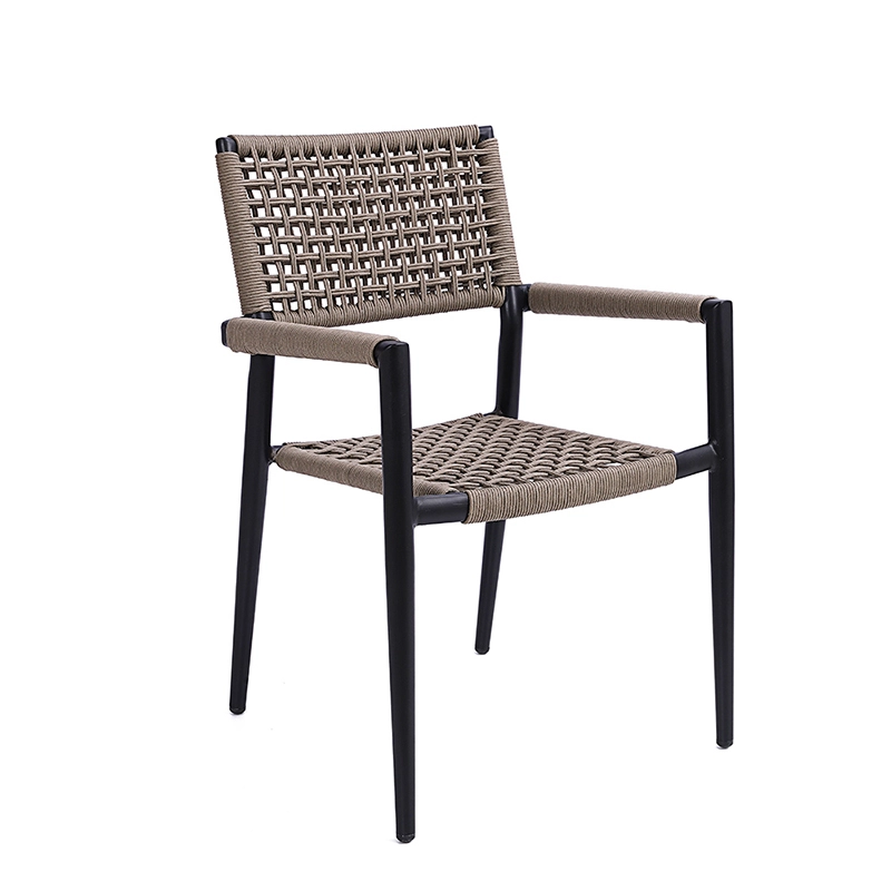 Aluminum Stackable Garden Chair New Design Wedding Rope Outdoor Dining 1