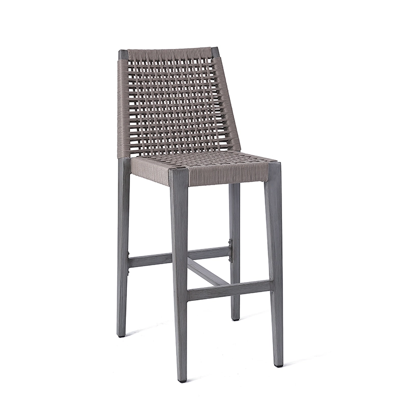 Wood Grain Teak Color Lounge Chair Commercial Grade Durable Outdoor Garden Furniture 1