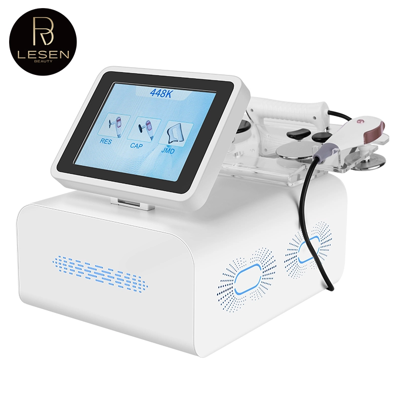 Appareil de radiofréquence TECAR 448 kHz pour le soulagement de la douleur, l'élimination des graisses et le lifting du visage. 1