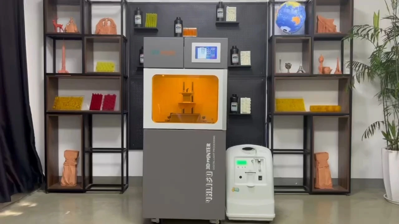 Imprimante 3D DLP White Wax 4KL190UR avec générateur d'oxygène pour l'industrie de la bijouterie 1