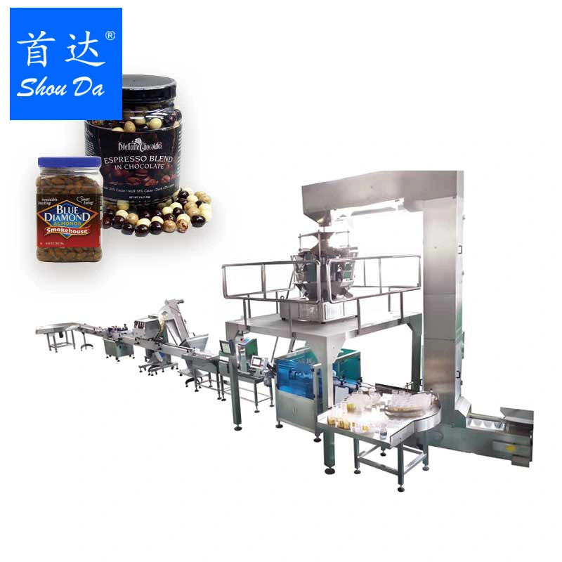 Fully automatic granule honey and jujube dry goods weighing and filling machine line food packaging machine 1