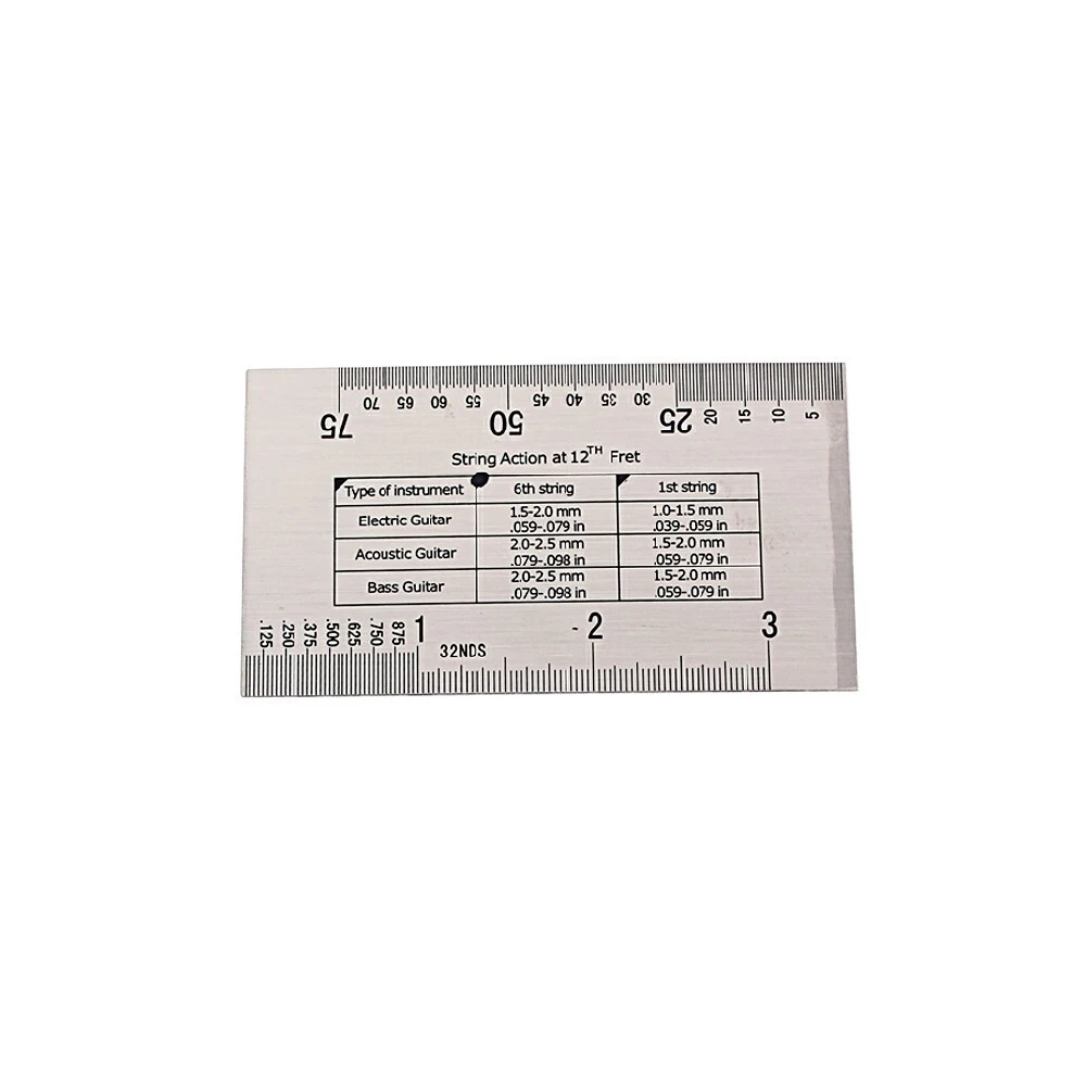Alnicov String Action Gauge Ruler Repareren Luthier Tool voor Gitaar Ukelele Bas Banjo Mandoline R04A 1