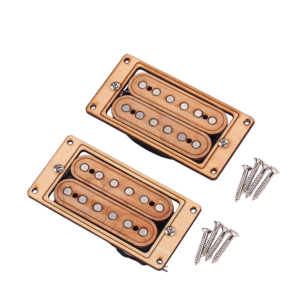 Alnicov hand Wound Humbucker Set, Wood and Fiber, AlNiCo5 for  ST FD SG GUITAR  GMC77 1