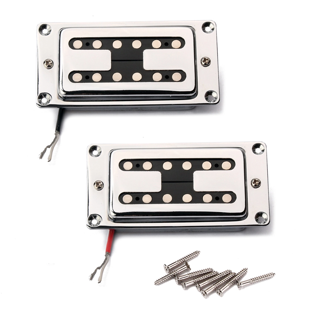 Alnicov 2pcs/set Guitar Sealed Humbucker Pickups Pick-ups Dual Coil for LP Electric Guitars with Mounting Screws  GMC42 1