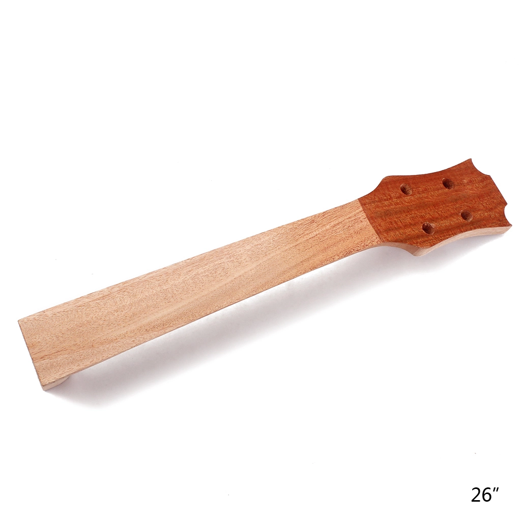Alnicov Wood Color 26 Inch Ukulele Guitar Neck Classical Shape Fretboard for guitar GS131 1