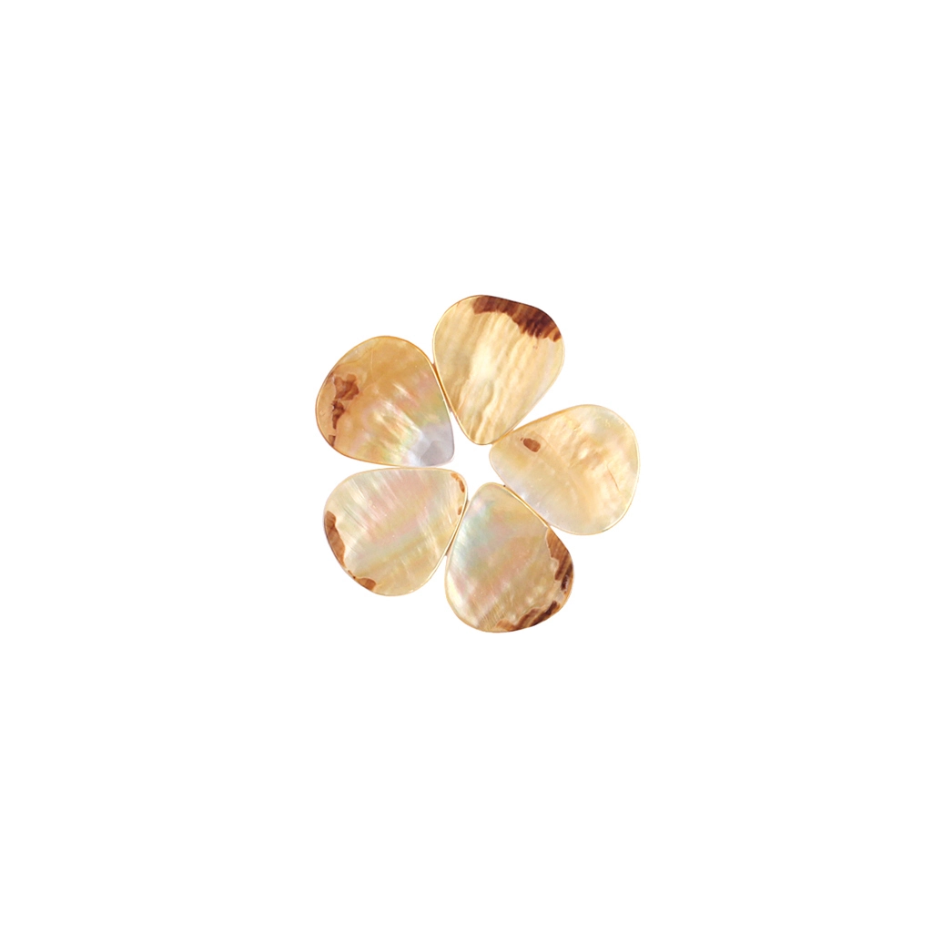 Ægte crememor abalone Guitar Pick 5 stk Alnicov 1