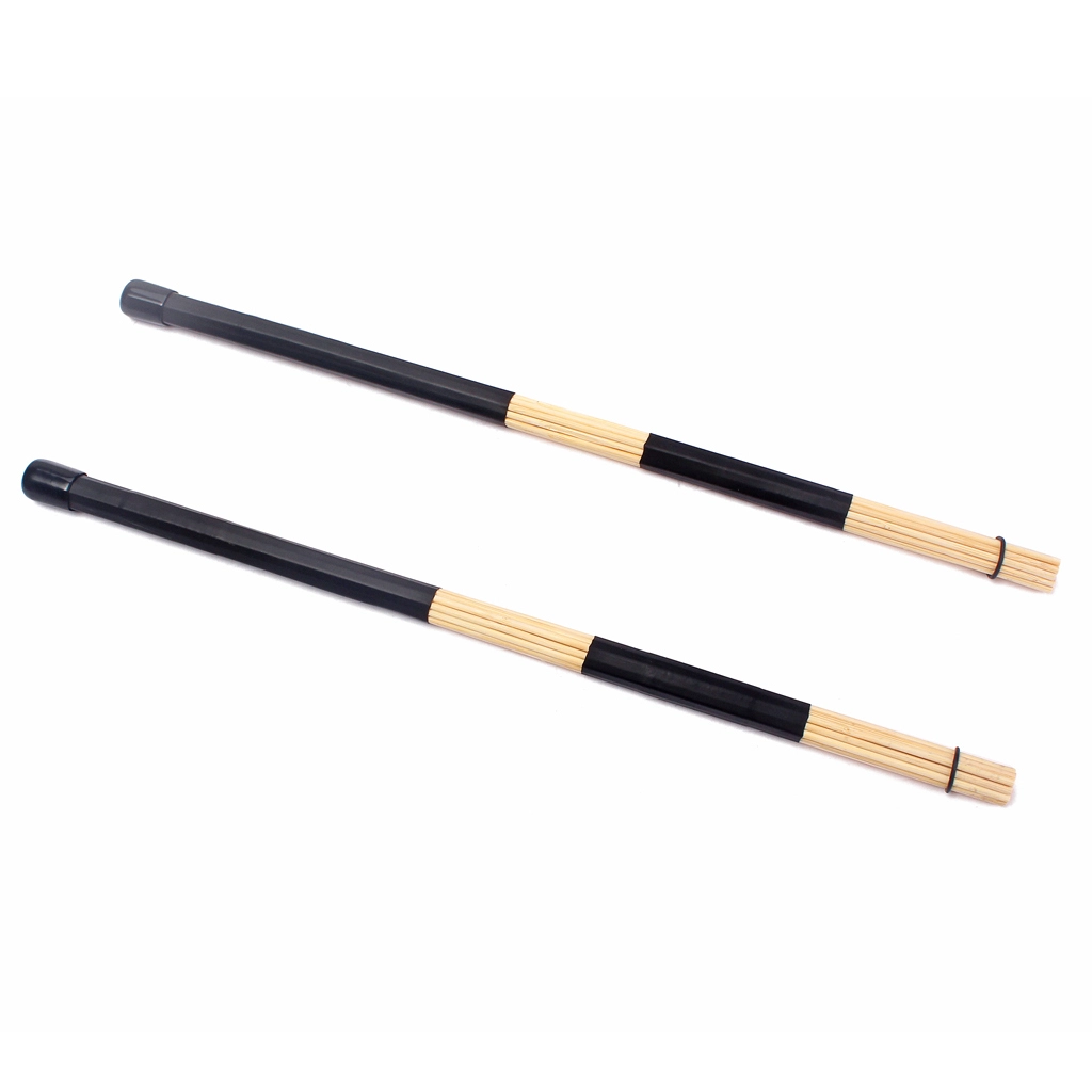 1 par 40 cm professionella bambu country jazzballad Slagverk trumborstar Bunt trumpinnar med gummihandtag Alnicov 1