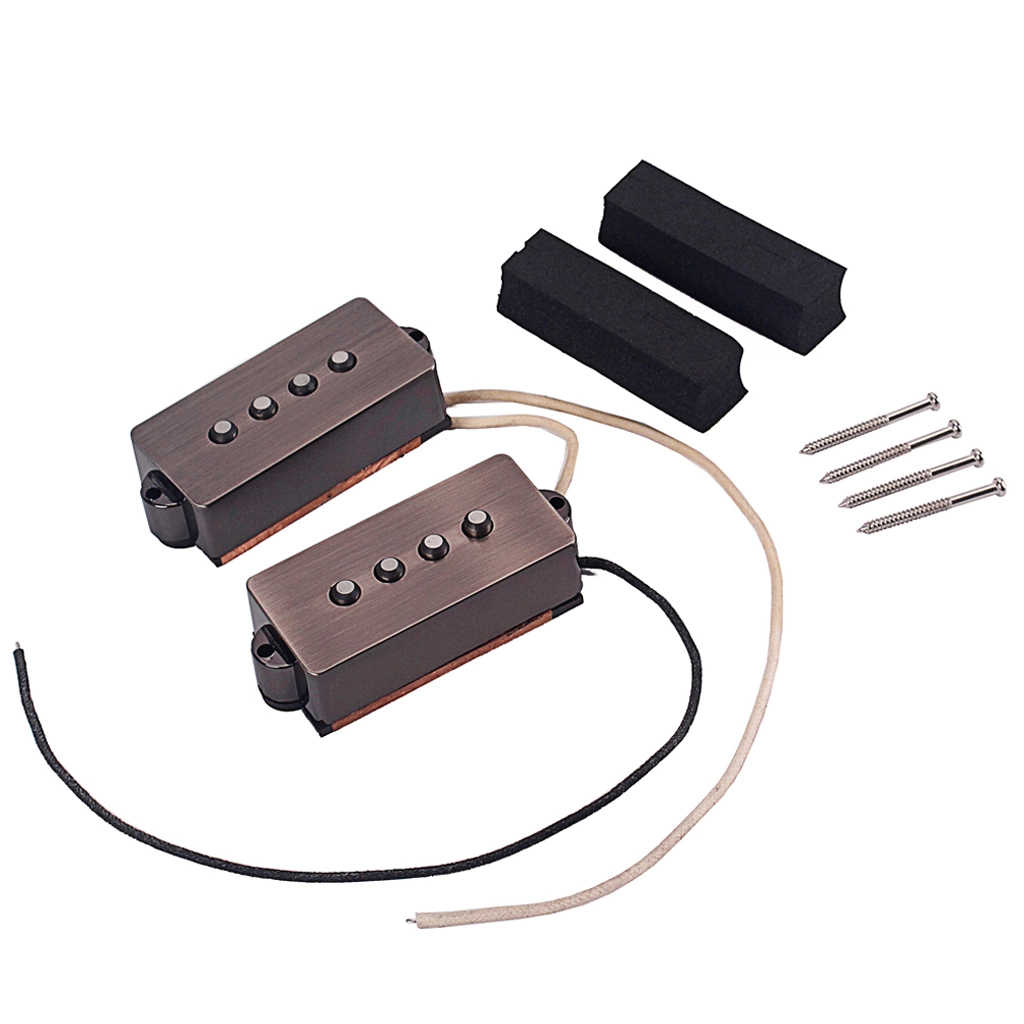 Open Alnico 8 PB P Bass Pickup Humbucker Pickup Alnico V Black for 4 String P Bass Replacement Alnicov 1