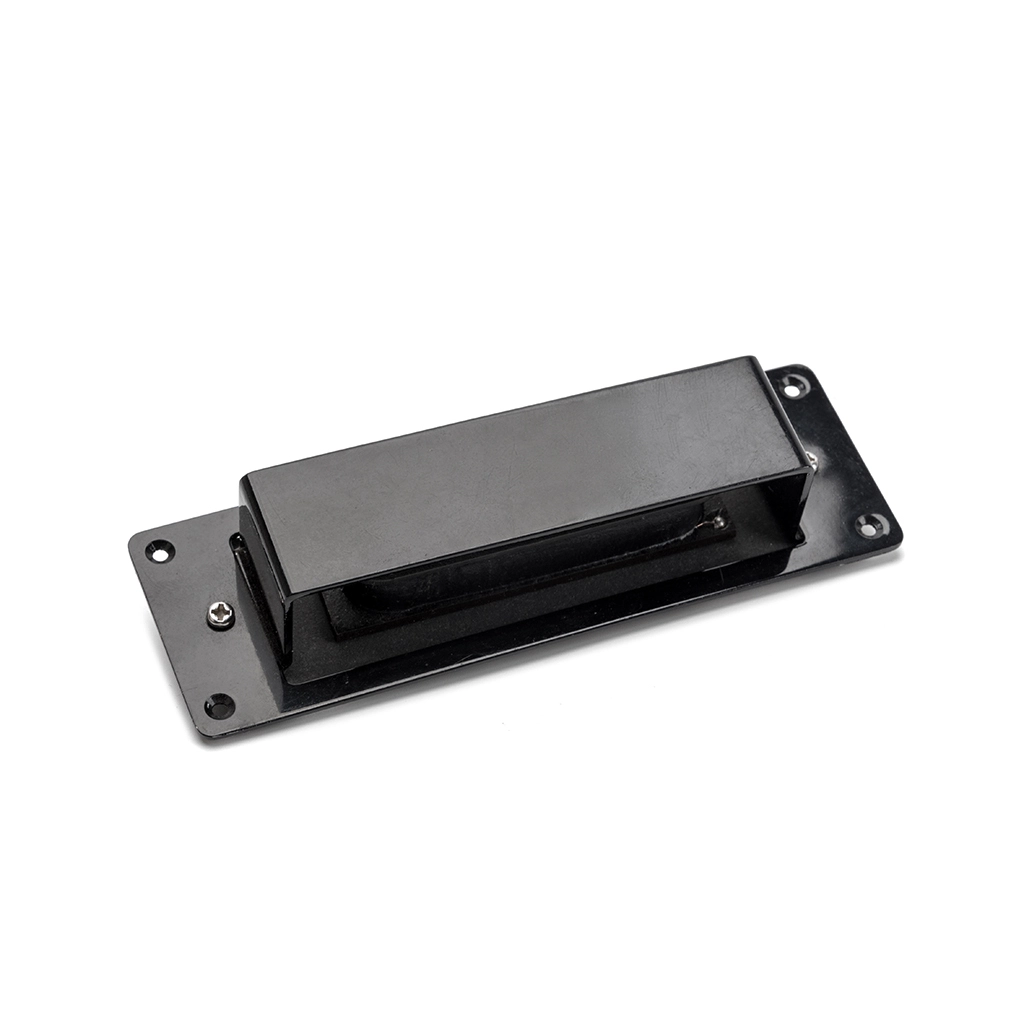 Electric Bass Pickup Alnico 5 Magnet Single Coil Bridge Pickup Replacement Parts for 4 String Bass Guitar (Black) Alnicov 1