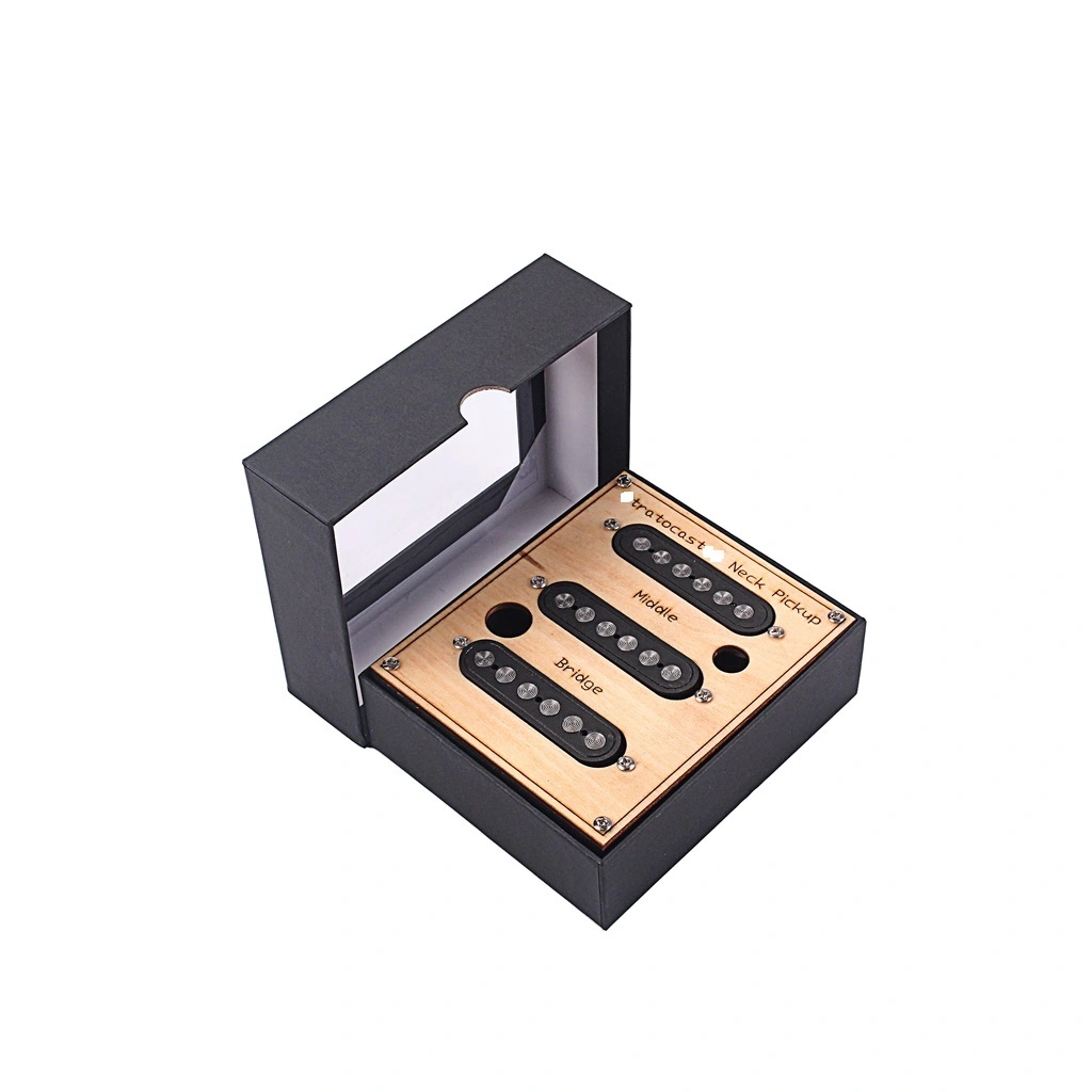 vendita all'ingrosso pickup per chitarra Stratocaster set pickup single coil magnete in rame pickup a mano nera Alnicov per chitarra elettrica 1