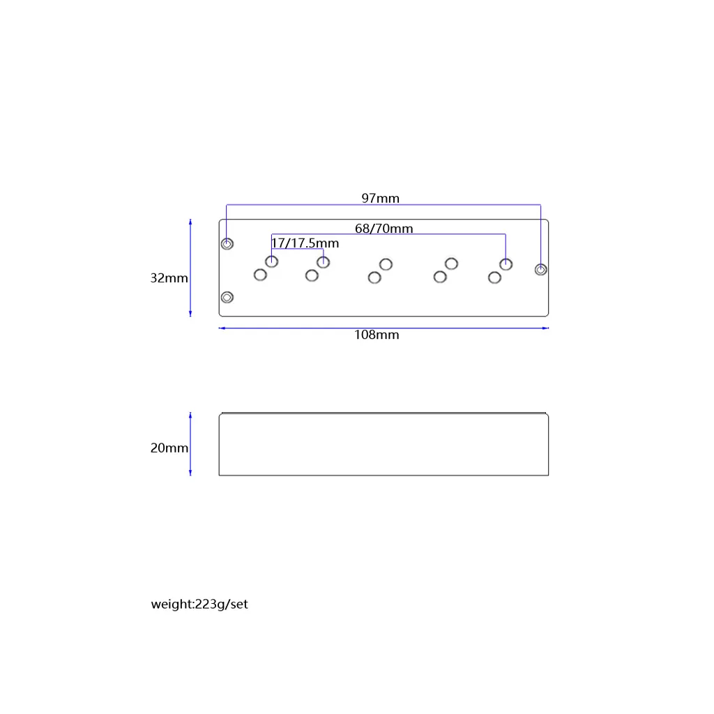 Wholesalebass Guitar Pickups Bulk Buy Alnicov GMB36 7
