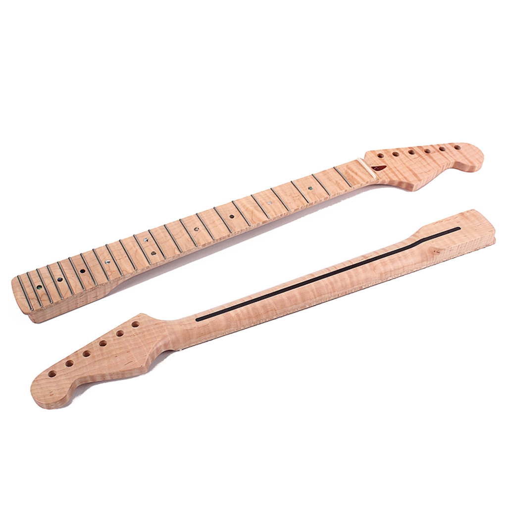 Atacado personalizado 22 trastes Tiger Maple guitarra pescoço para guitarra elétrica ST 1