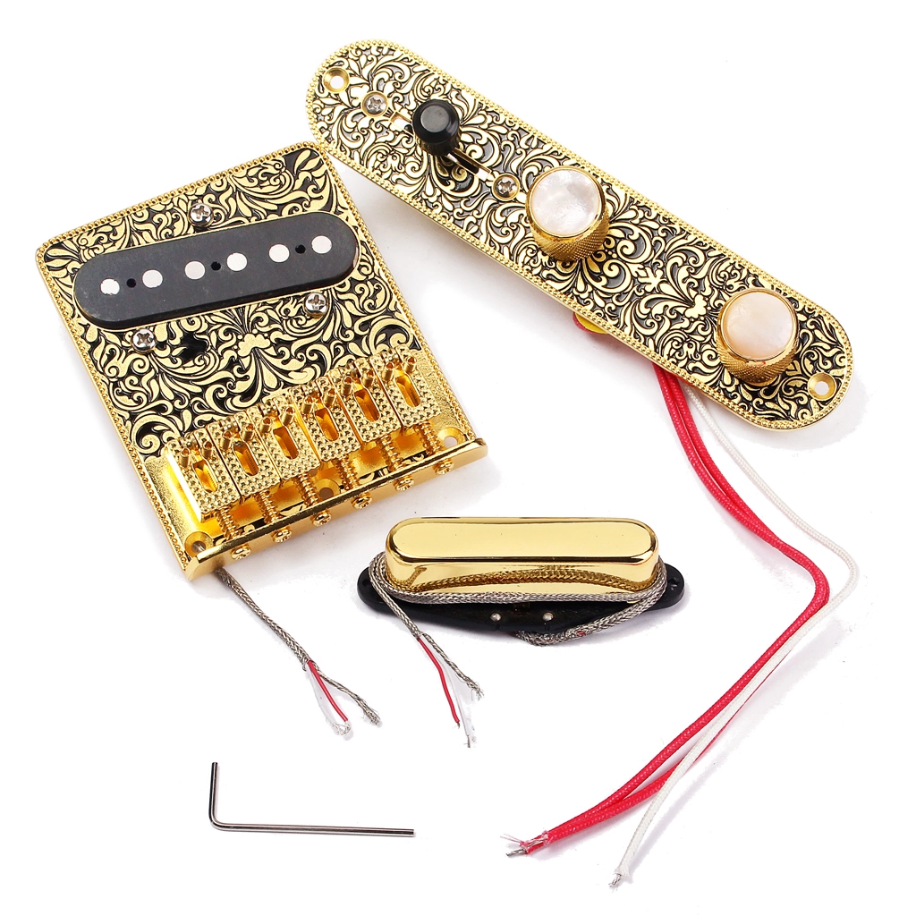 Wholesale custom hand wound gold pickup bridge and control wire kit for TL electric guitar 1