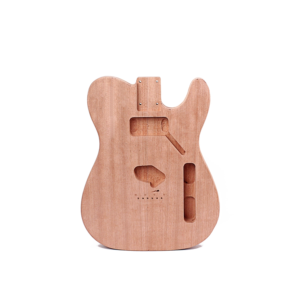 Cuerpo de guitarra eléctrica TL de caoba personalizado al por mayor con orificio de recogida de doble bobina 1