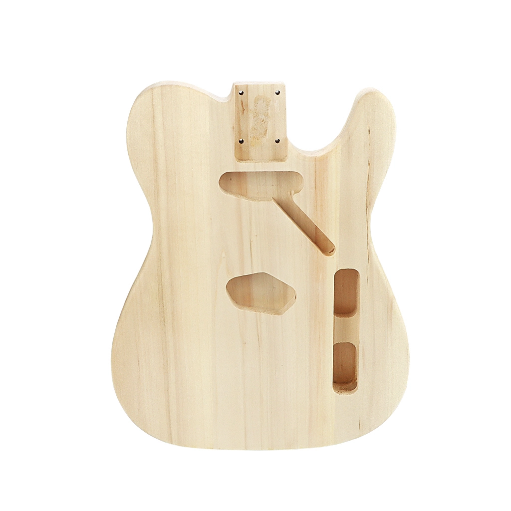 Wholesale custom unfinished poplar Tele guitar body TL custom tremolo and bridge no paint 1