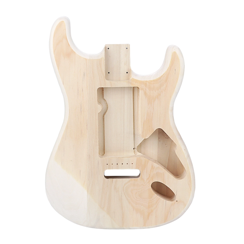 Corps de guitare électrique inachevé en peuplier personnalisé en gros pour guitare Strat 1