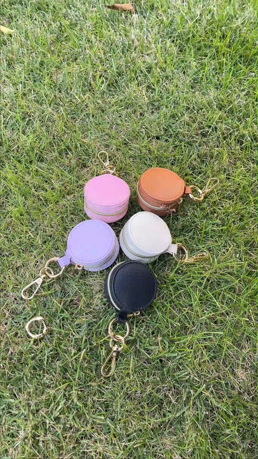 Custom Jewelry Case PU Leather Keychain 1