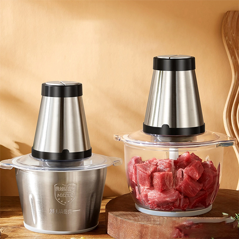 Hachoir à viande électrique multifonctionnel à usage domestique en acier inoxydable, hachoir à légumes, hachoir à viande électrique 1