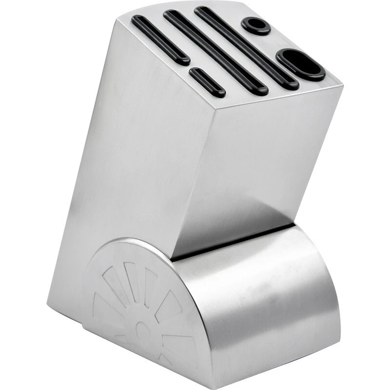 Porte-couteau de cuisine avec support de rangement de couteaux LBA-K03 domestique à Six trous en acier inoxydable 1