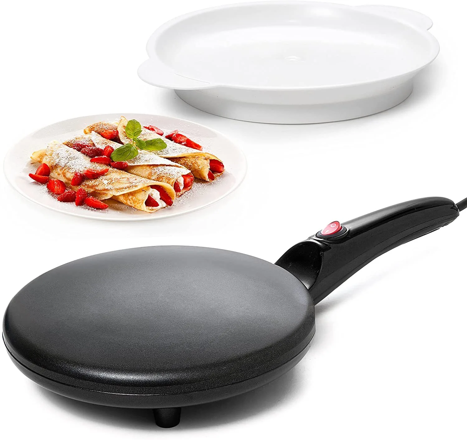 Máquina de tortitas LBA-C10, máquina de pastelería para rollos de primavera, olla para tortitas doméstica, Mini olla para tortitas, máquina de crepes 1