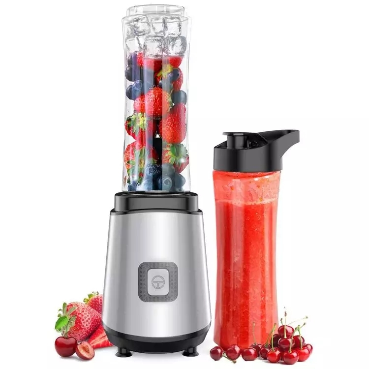 Mélangeur électrique portatif de presse-agrumes de LBA-Z15 pour des secousses et des Smoothies fabricant de jus de 400W avec 2 bouteilles de voyage de Tritan Mini mélangeur 1