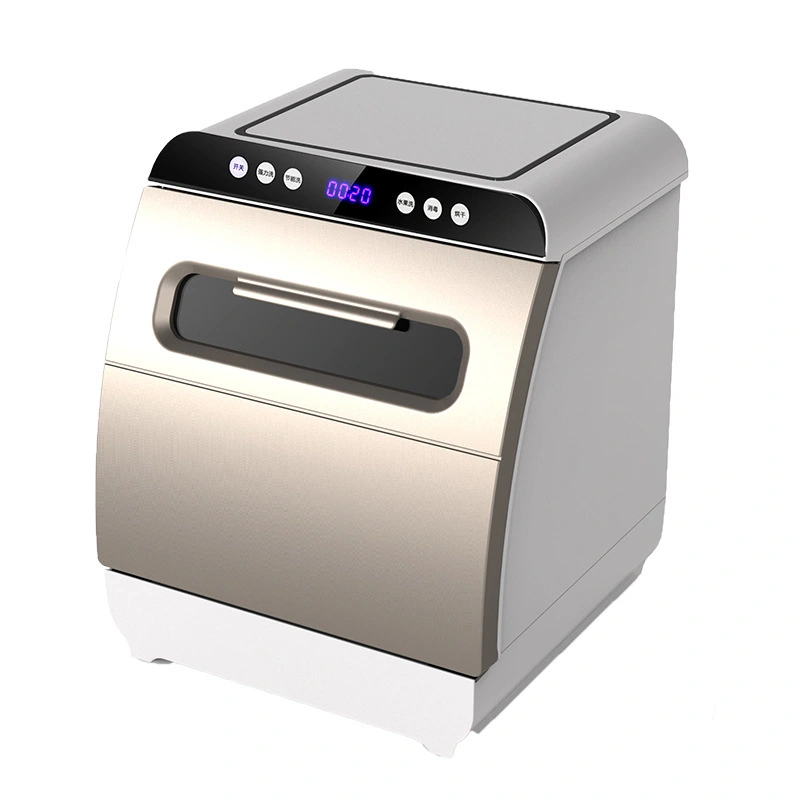 Mini lave-vaisselle automatique 2D65, lave-vaisselle de comptoir blanc de cuisine avec nettoyage 1