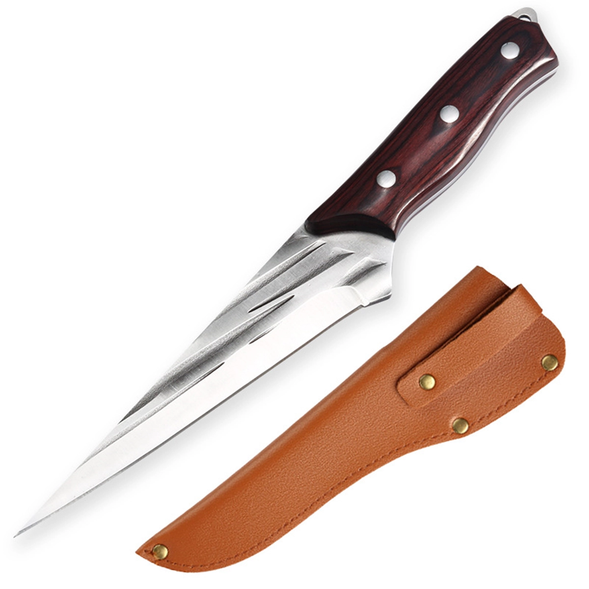 Ensemble de couteaux de boucher forgés en acier inoxydable LBA-T11 5Cr15Mov, couteau à désosser pour couperet à viande 1
